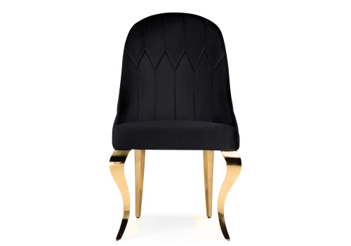 Стул на металлокаркасе Gustav black / gold. Фото №2