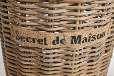 Корзина Secret De Maison Yanbe (набор из 2 штук) натуральный ротанг, 31*31*44 / 39*39*54 , Натуральный Кубу / Natural Kubu. Фото