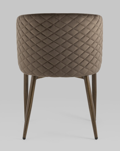 Стул Оскар велюр коричневый. Фото №6