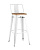 Стул барный TOLIX WOOD со спинкой белый глянцевый