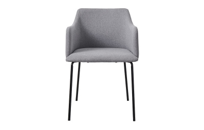 Стул C-961 серый/матовый черный. Фото