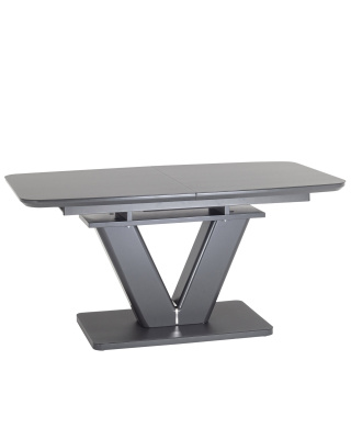 Стол обеденный Вильнюс раскладной 160-200*90 серый. Фото