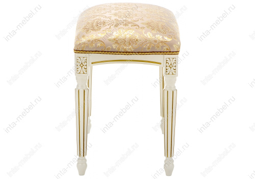 Стул деревянный Беттино патина золото / бежевый. Фото №4