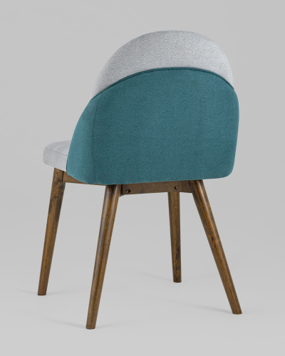 Стул HELGA светло-серый/бирюзовый 2 шт.. Фото №7